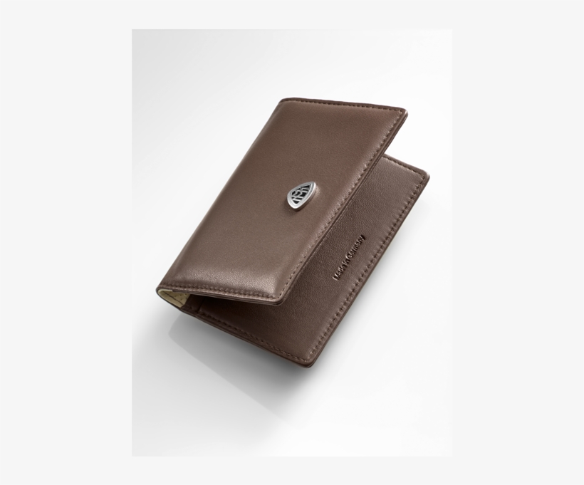 Port Card Mercedes-maybach - Maybach Mercedes Business Card Wallet Leather Nut Brown, transparent png #6383378