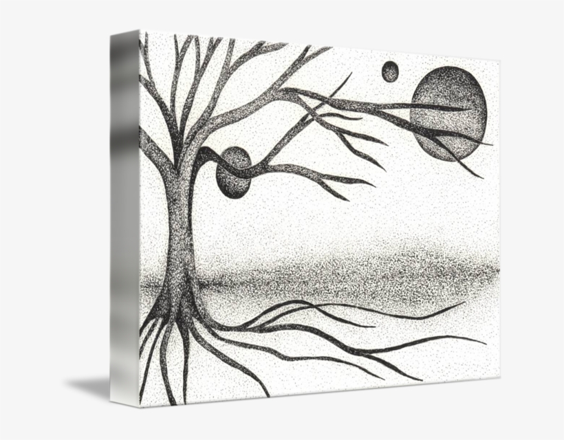 Png Collection Of Free Ink Tree Download On - Surrealism Drawing Of Trees, transparent png #6384531
