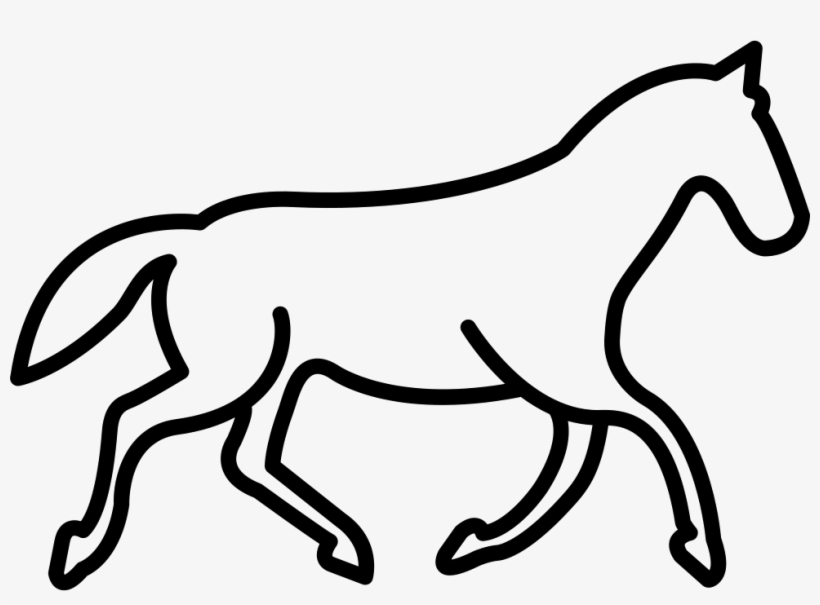 Trot Horse Outline Comments - Horse Outline Svg, transparent png #6384970