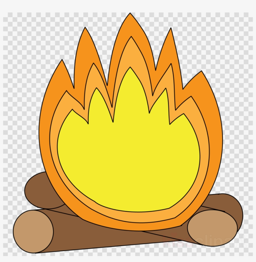 S Mores Clipart Smore Campfire Bonfire Camping Leaf - Cartoon Campfire Transparent, transparent png #6385740