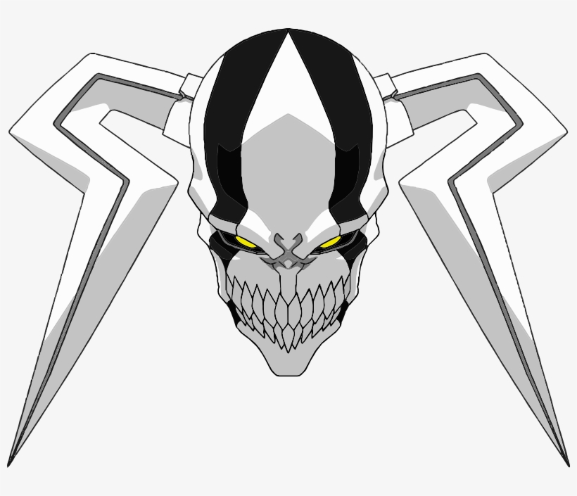 Ichigo Hollow Mask - Ichigo Full Hollow Mask Drawing, transparent png #6385926