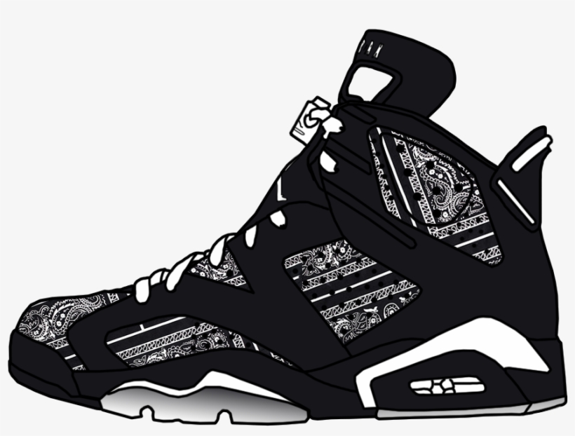 Jordan Retro Vi Black - Nike Air Jordan Retro, transparent png #6387205