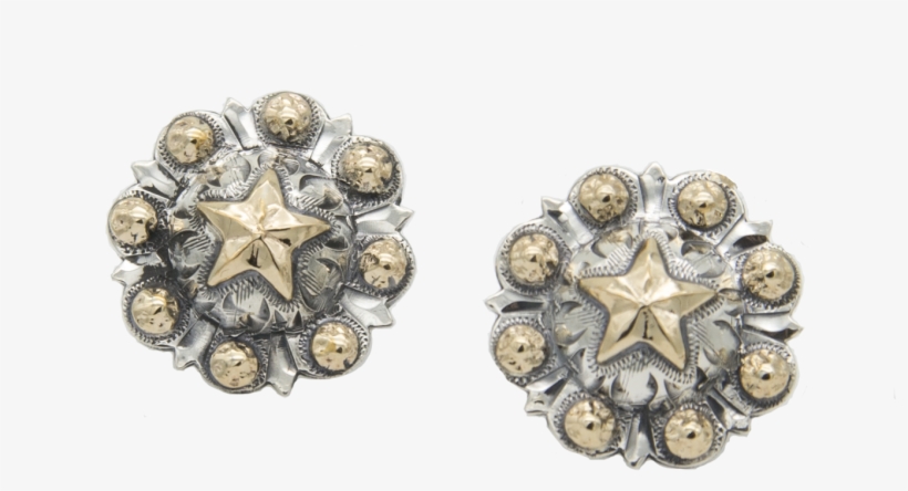 Vogt Silversmiths Matilda Sterling Berry Conchos With - Earring, transparent png #6387602