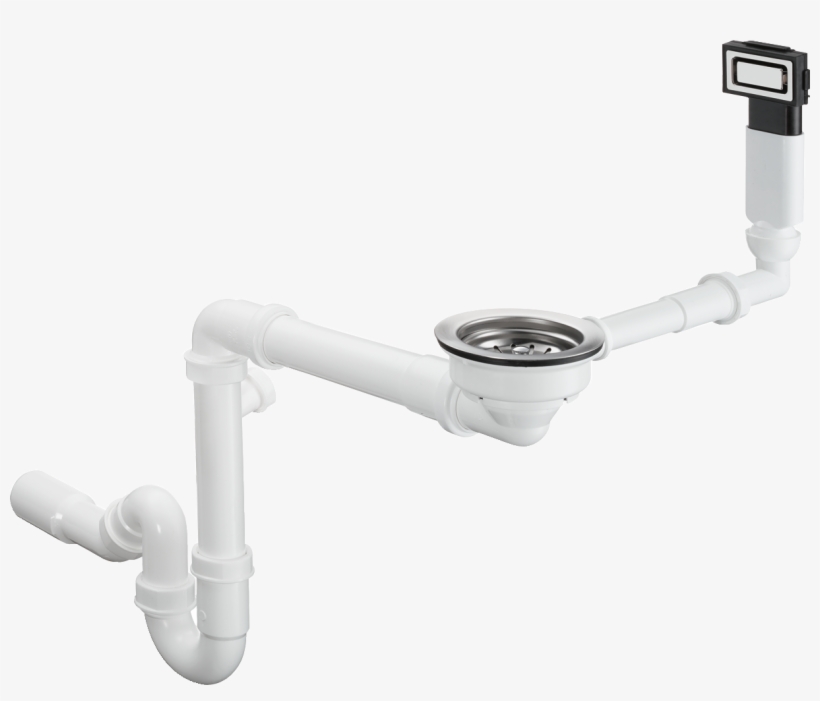 D12-10 Manual Waste And Overflow Set For Sink - Überlaufgarnitur Waschbecken, transparent png #6387701