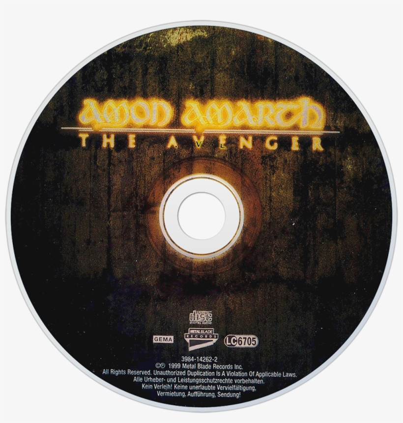 Amon Amarth The Avenger Cd Disc Image - Amon Amarth The Avenger Cd, transparent png #6388064