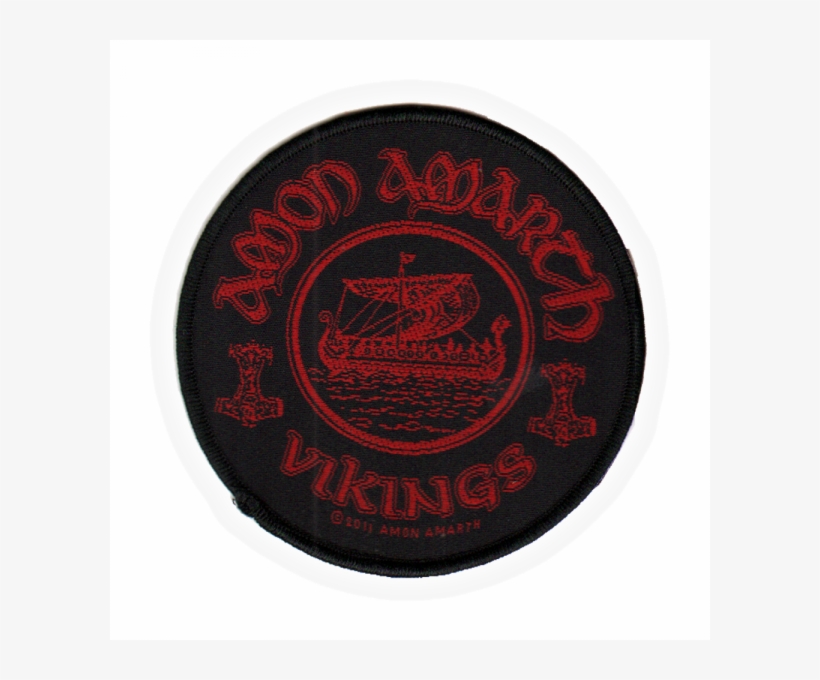 Amon Amarth "vikings" Patch - Circle, transparent png #6388158