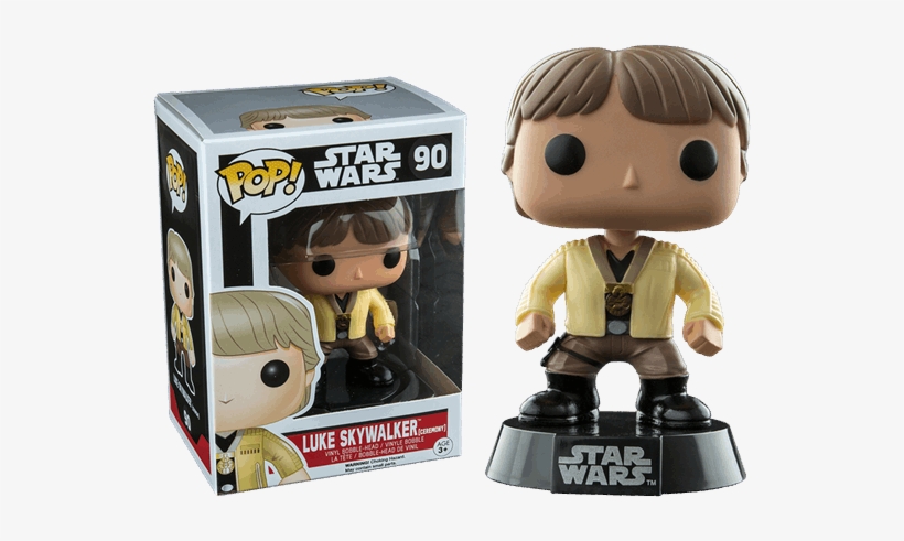 Luke Skywalker Ceremony Pop Vinyl Figure - Star Wars, transparent png #6389267