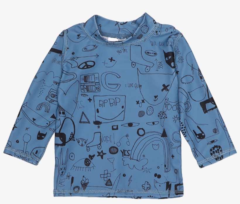 Soft Gallery Astin Baby Sun Shirt Quirky Aop - Soft Gallery Miki Swim Pants Smoke Blue, transparent png #6389560