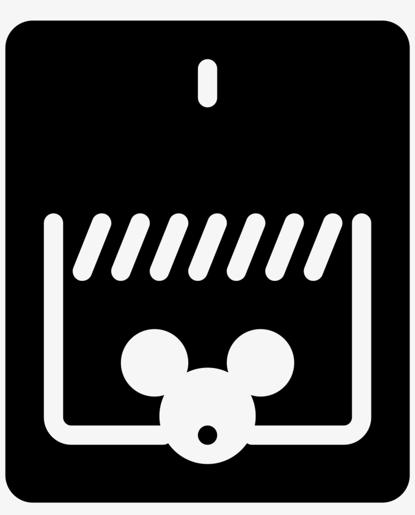 Mouse Trap Mouse Filled Icon - Circle, transparent png #6389804