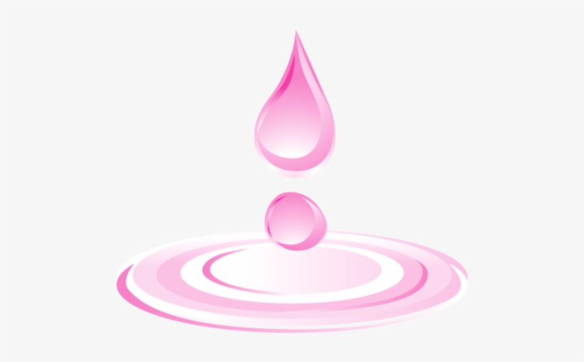 Drop Download Cartoon Drops - Pink Water Drops, transparent png #6389915