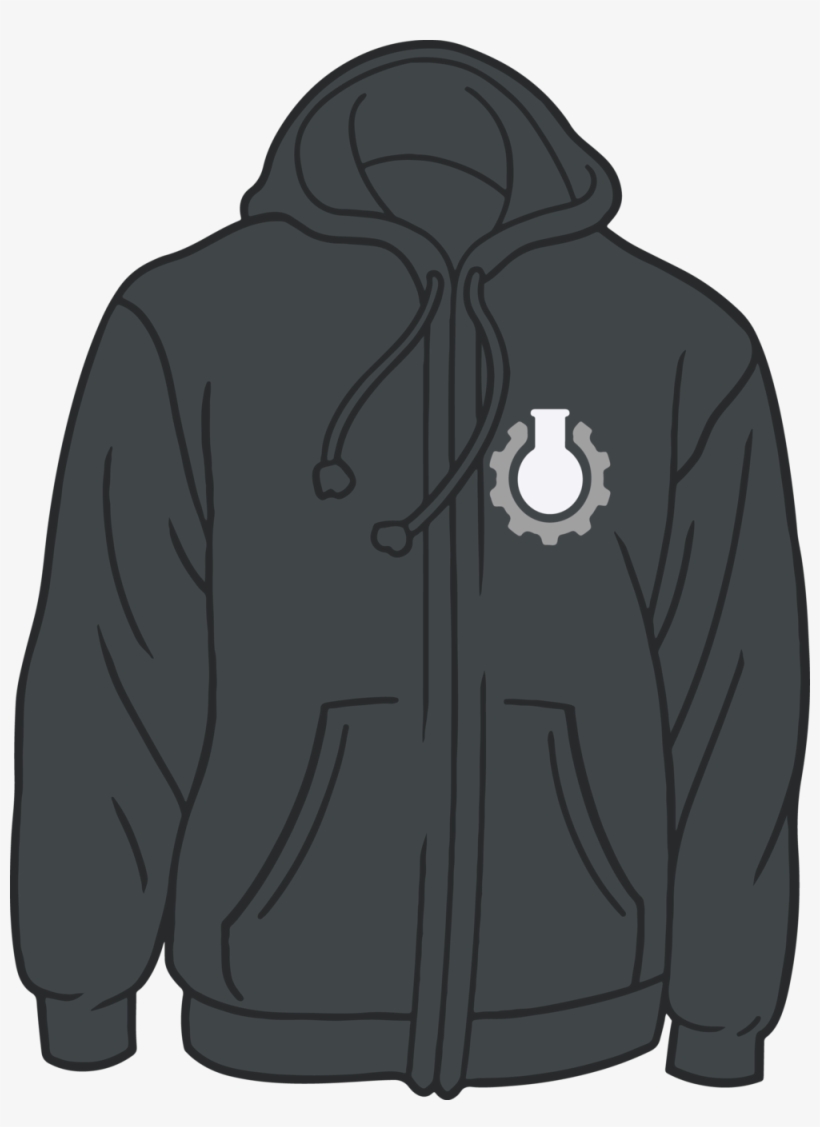Grey Hoodie - Hoodie, transparent png #6390462