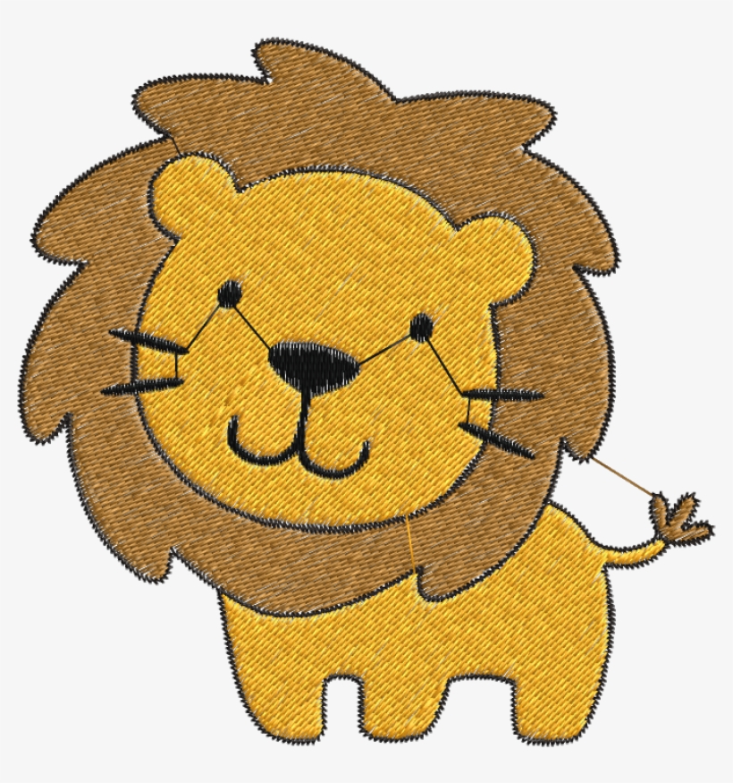 Leaozinho Bordado, transparent png #6390467