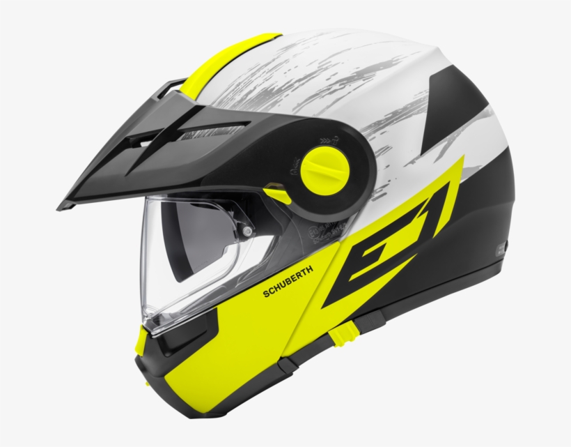 Schuberth E1 Crossfire Yellow, transparent png #6392224