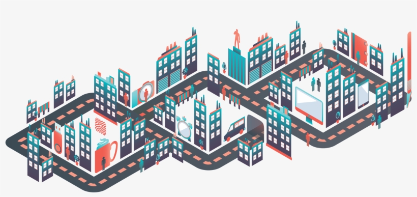 04 526k Graphic City Blue 16 Oct 2018 - Commercial Building, transparent png #6392314