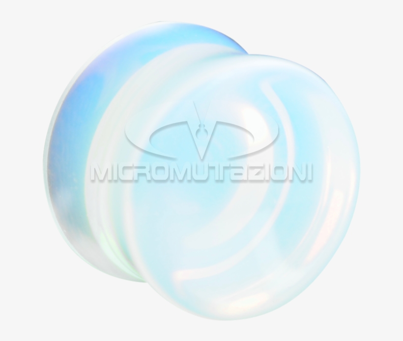 Natural Stone Double Concave Plug Opalite Ear - Circle, transparent png #6393710