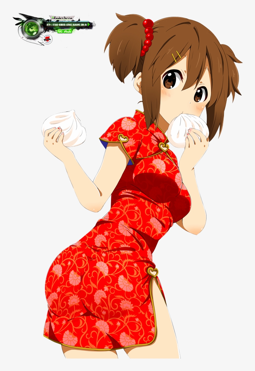 41229709 K-on Hirasawa Yui Cute China Dr - Yui Hirasawa Render, transparent png #6393768