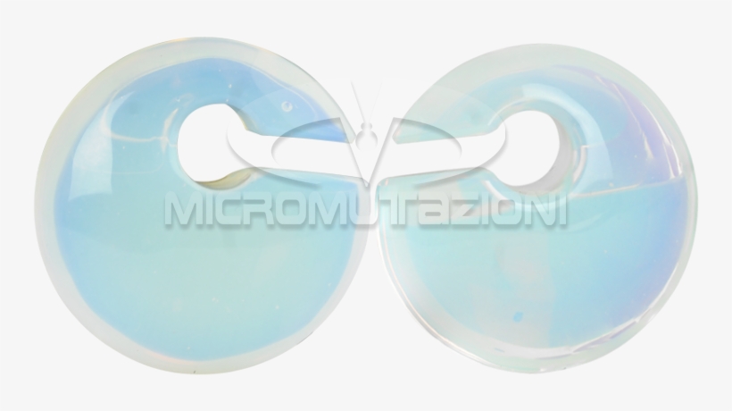 Large Eclipse Stone Weights Opalite Ear - Circle, transparent png #6393816