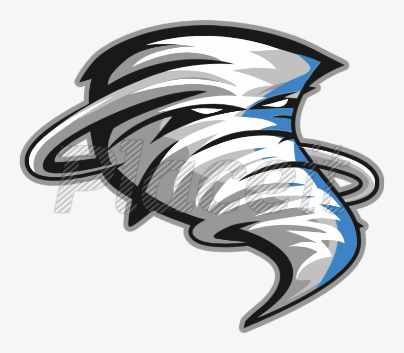 Sports Logo Template With Tornado Icon 444bforeground - Illustration, transparent png #6394401