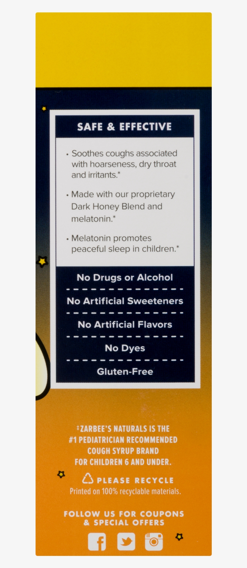 Zarbees Naturals Cough Syrup + Mucus, Children's, Nighttime,, transparent png #6394898