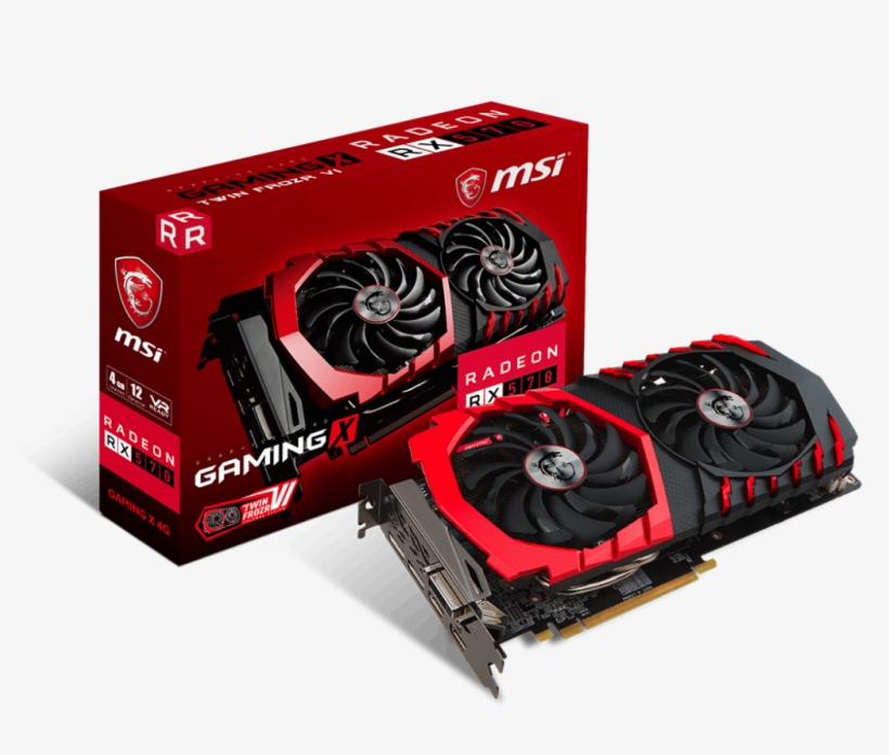 Radeon Rx 570 Gaming X 4g - Msi Radeon Rx 570, transparent png #6395001