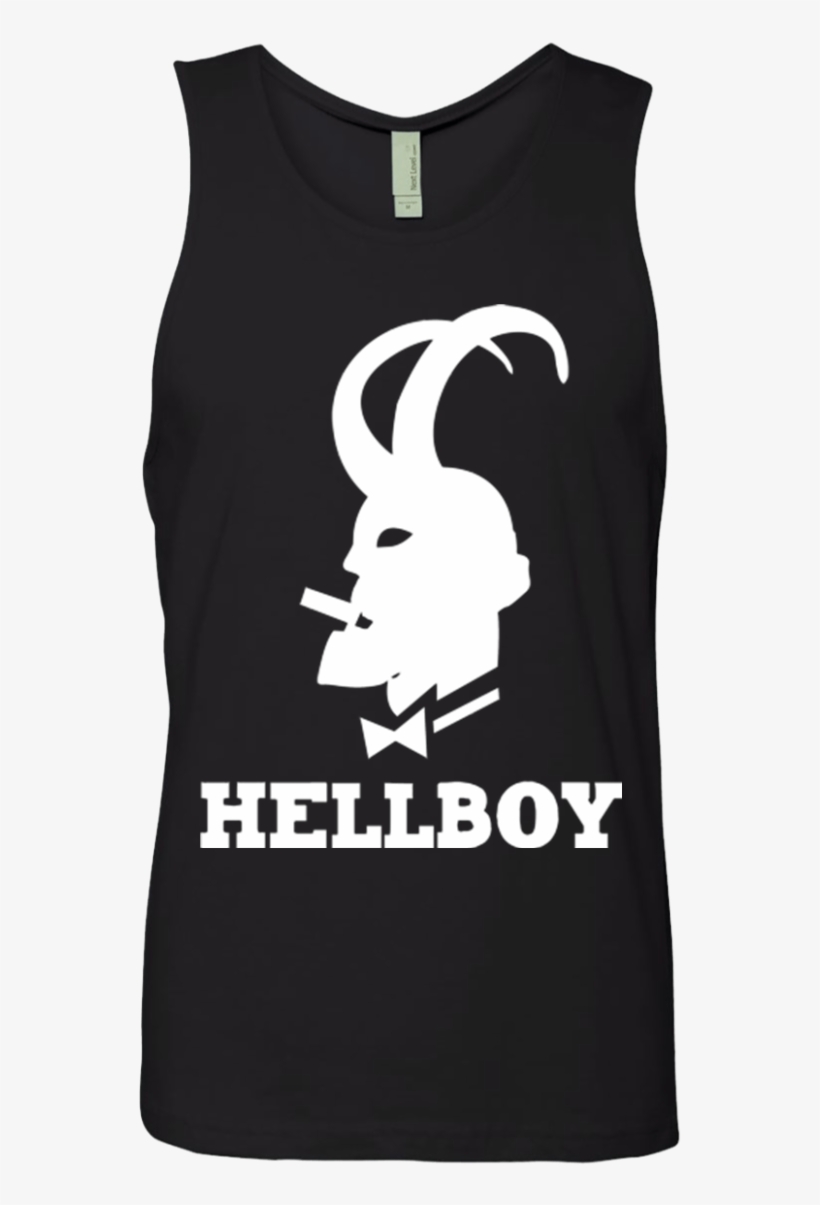 Hellboy Men's Premium Tank Top - Hellboy Play Boy Bunny White Women's T-shirt, transparent png #6395724