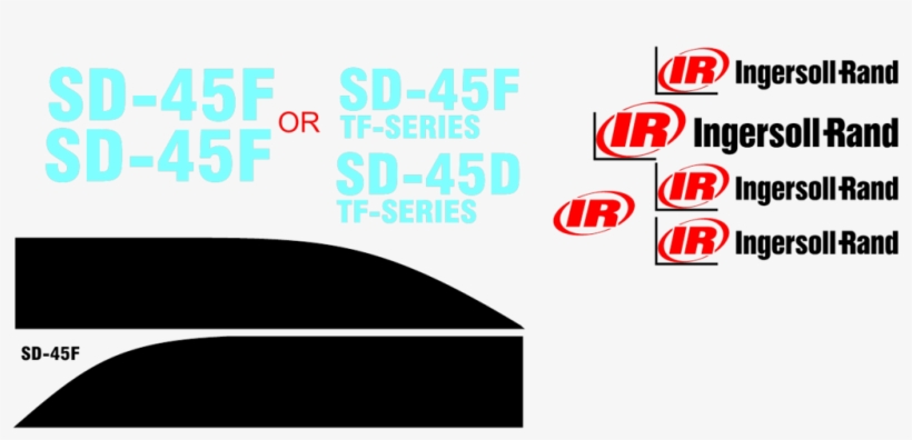 Ingersoll Rand Sd45f Decal Set, transparent png #6395770
