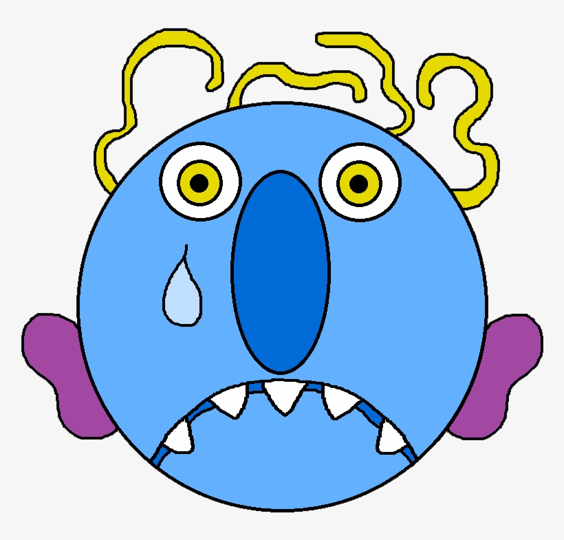 Cartoon Sad Monster Png, transparent png #6395828