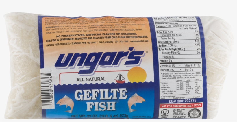 Unger's Ungar S Gefilte Fish Twin Pack 32 Oz, transparent png #6396090