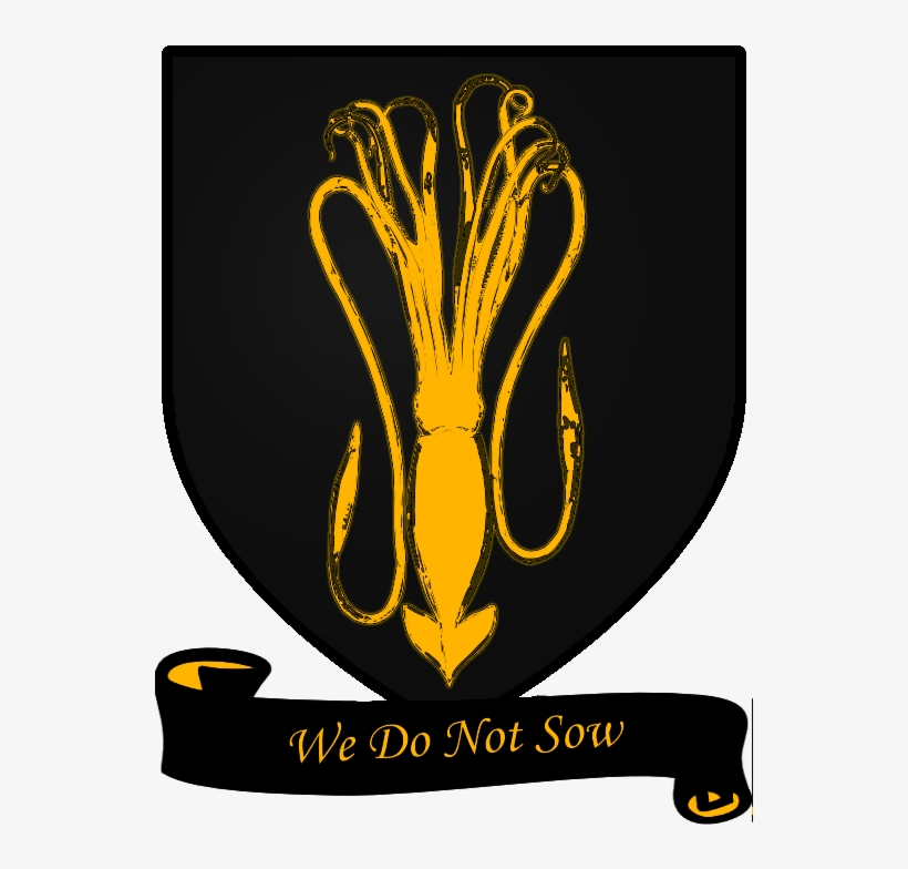 Gia Tộc Greyjoy, Lãnh Chúa Quần Đảo Sắt, Đô Thành Pyke - Greyjoy House Crest, transparent png #6396194
