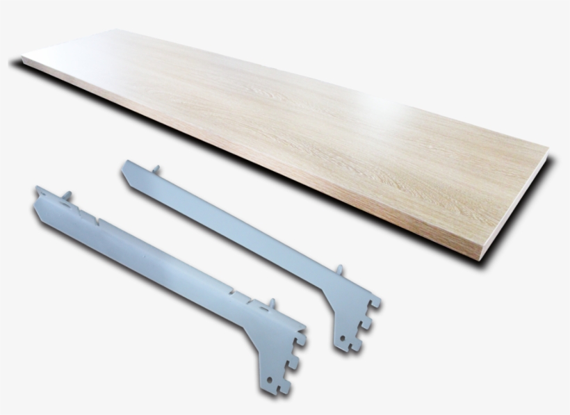 23766-wood Shelf C/w Bracket - Shelf, transparent png #6396935