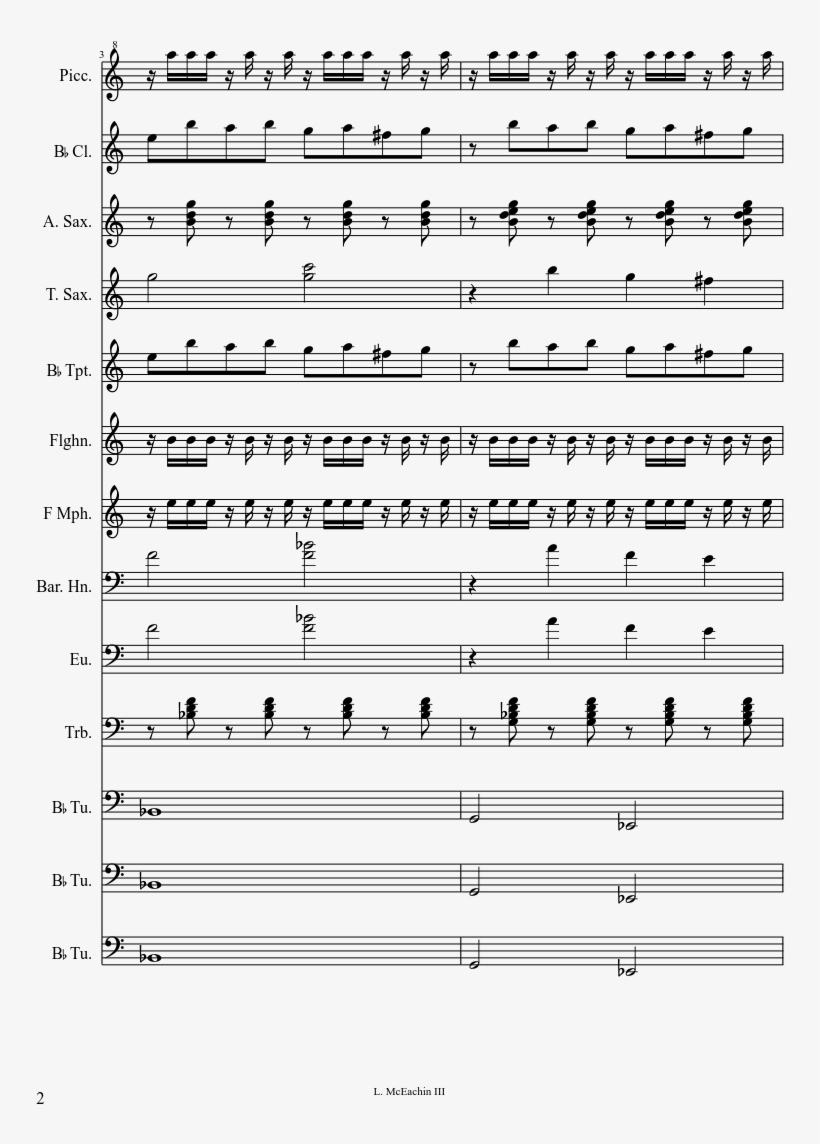 Sheet Music 2 Of 11 Pages, transparent png #6397009