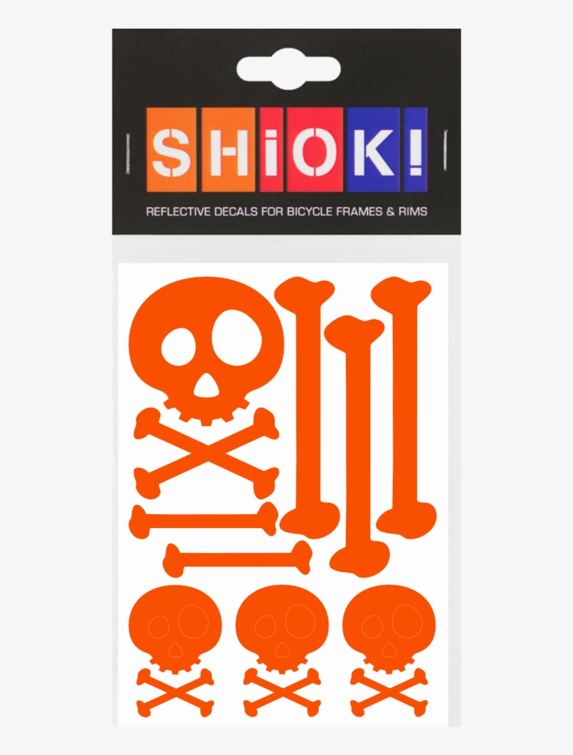 Frame Reflective Skull & Bones Orange - Rahmensticker Reflective Gelb Honeycomb Von Shiok, transparent png #6397131