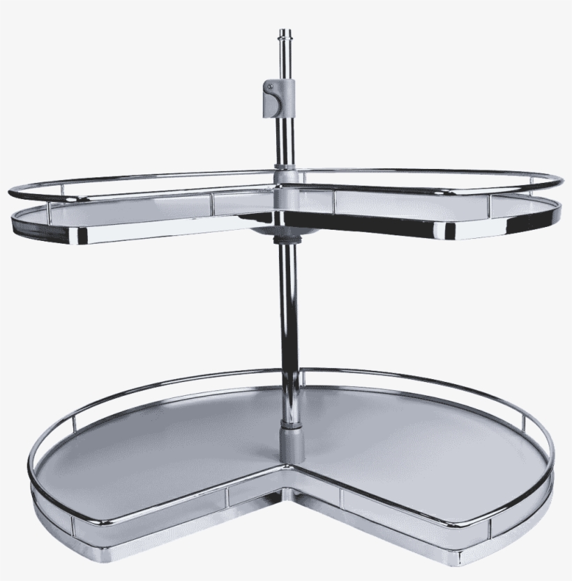 Kidney Shape Metal Trim Lazy Susan - Lazy Suzy Wire Shelf, transparent png #6397233