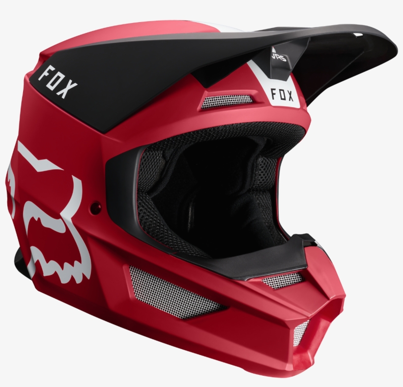 Casco Fox V1 Mata Cardinal Mx19 - Mx Helmets, transparent png #6399935