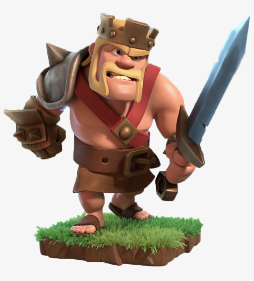 Barbare Clash Of Clans Png - Clash Of Clans Barbarian King, transparent png #640133