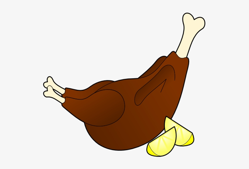 Png Free Chicken Clipart Chicken Drumstick - Chicken Drawing Png, transparent png #640213