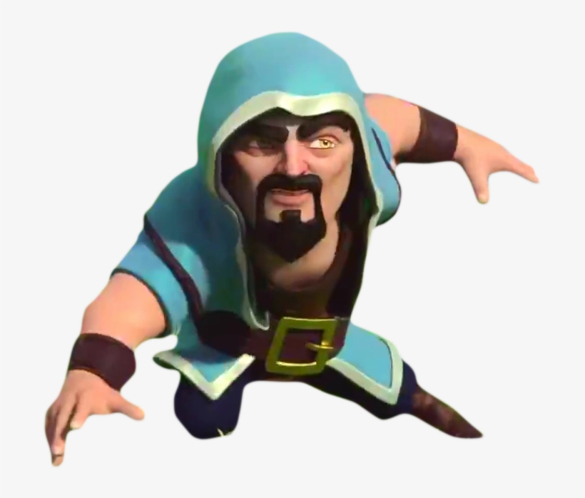 Vector Black And White Image Of Hype Man Official Tv - Clash Of Clans Wizard, transparent png #640361