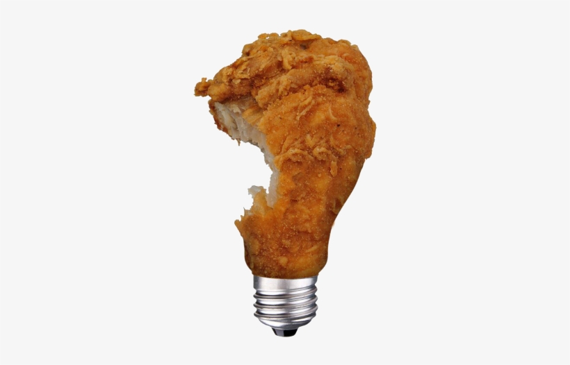 Processed Chicken Renewable Energy Bulb - Chicken Leg Bite, transparent png #640441