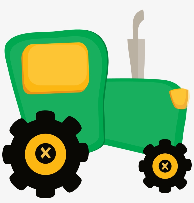 John Deere Clipart - Cute Tractor Clipart, transparent png #640950