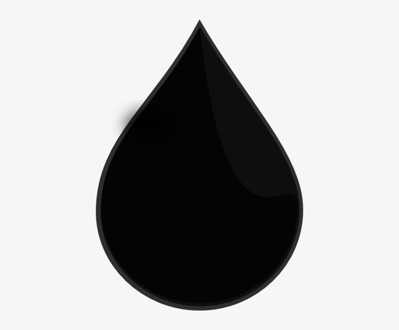 Oil Drop Clip Art At Clker - Black, transparent png #641013