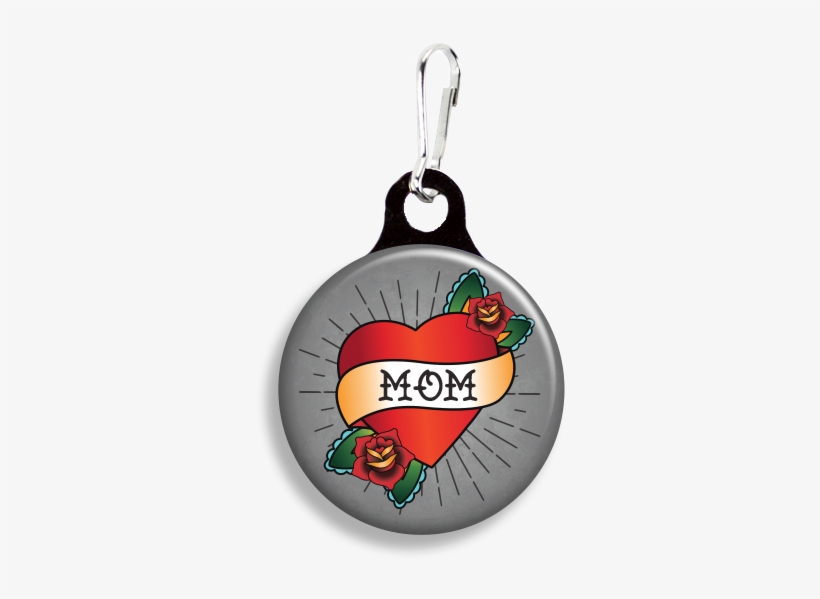 Tattoo Mom Heart Gray - Zoogee Pzp3 - Zipper Pulls ($2.00 @ 100 Min), transparent png #641034