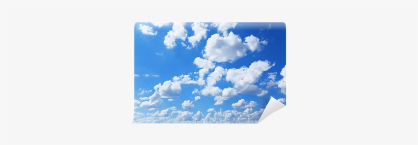 Blue Sky And Fluffy White Clouds Wall Mural • Pixers® - Cloud, transparent png #641310