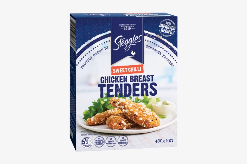 Chicken Breast Tenders Sweet Chilli - Steggles Tempura Chicken Breast Nuggets 400g, transparent png #641350