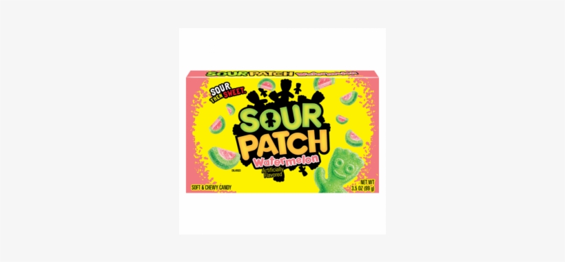 Sour Patch Watermelon Theatre Box 99g - Sour Patch Sour Patch Candy Watermelon Sour Then Sweet, transparent png #641484
