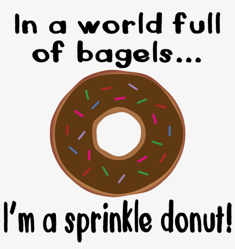 In A World Full Of Bagelsi& - Doughnut, transparent png #641533
