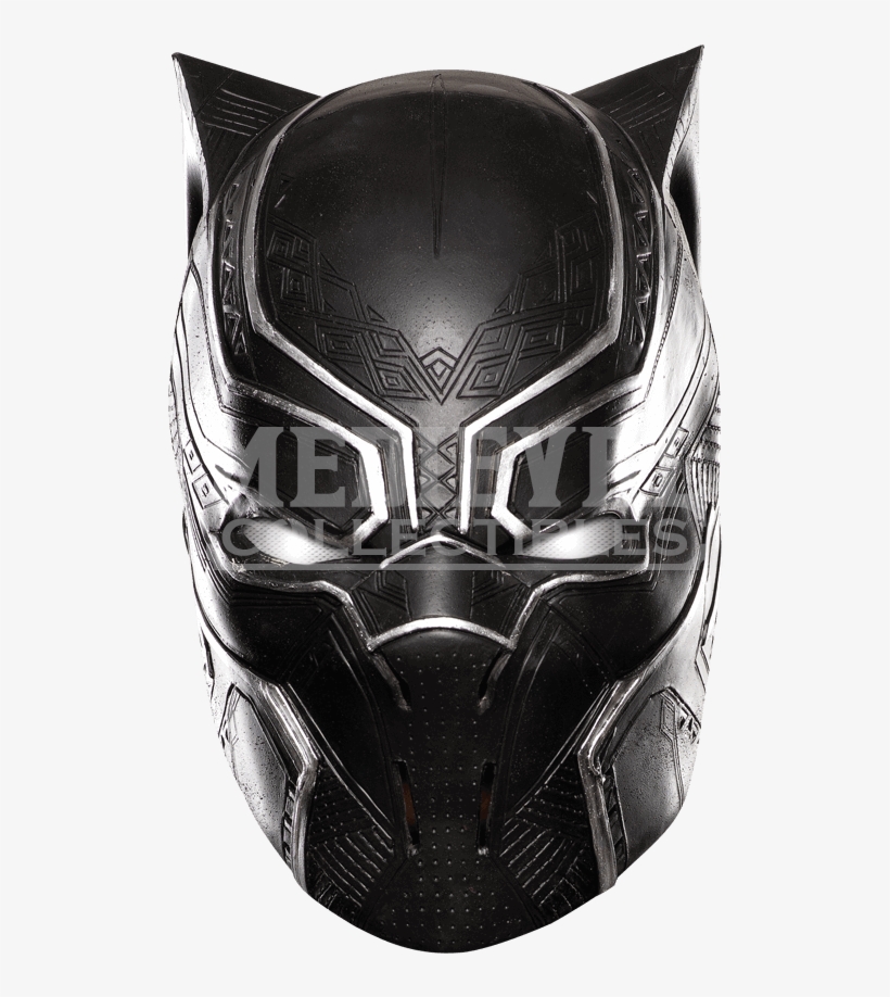 Adult Civil War Black Panther Full Mask - Black Panther Latex Mask, transparent png #641660