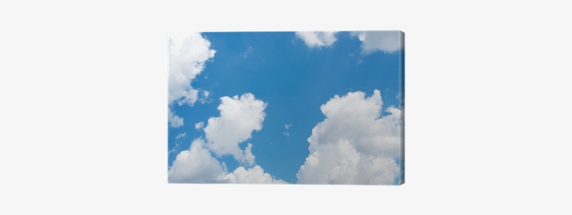 Blue Sky Background With White Clouds Canvas Print - Sky, transparent png #641827