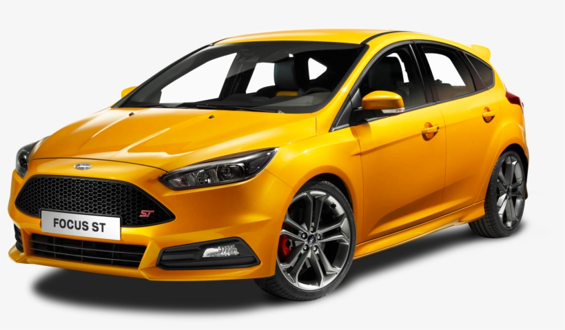 Ford St Yellow Car Png Image Purepng - Ford Focus St Png, transparent png #641936