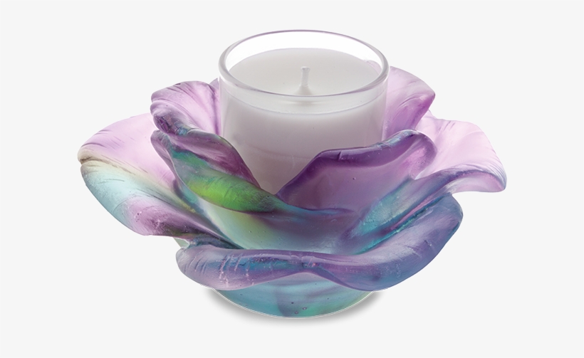 Rose Passion Candle Holder Purple - Rose Passion Candle Holder Green And Rose - Rose Passion, transparent png #642049