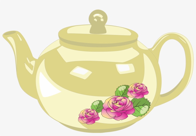 Gold Clipart Teapot - Teapot Clip Art, transparent png #642071